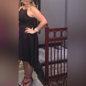 Aidan Aidan Mattox Black High Low dress